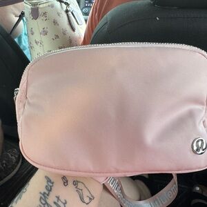 Lululemon Athletica Pink Crossbody Bag with Minimalist Design